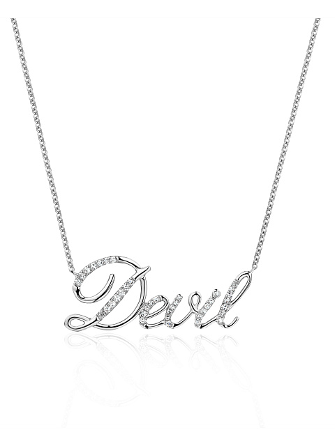 Колье с кулоном "Devil" из белого золота с бриллиантами, 1 Колье с кулоном "Devil" из белого золота с бриллиантами, 1