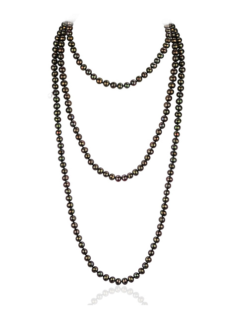 Колье из серебра с жемчугом, 175 см, 1 Колье из серебра с жемчугом, 175 см, 1
