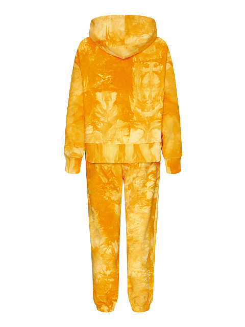 Оранжевый хлопковый костюм Tie-Dye, 2 Оранжевый хлопковый костюм Tie-Dye, 2
