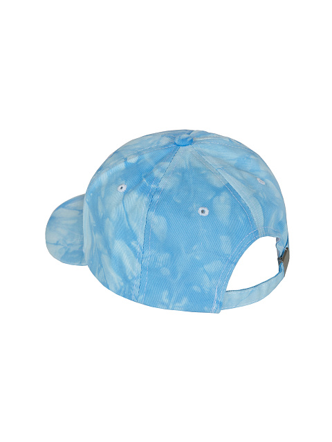 Голубая tie-dye кепка с белой вышивкой, 3 Голубая tie-dye кепка с белой вышивкой, 3