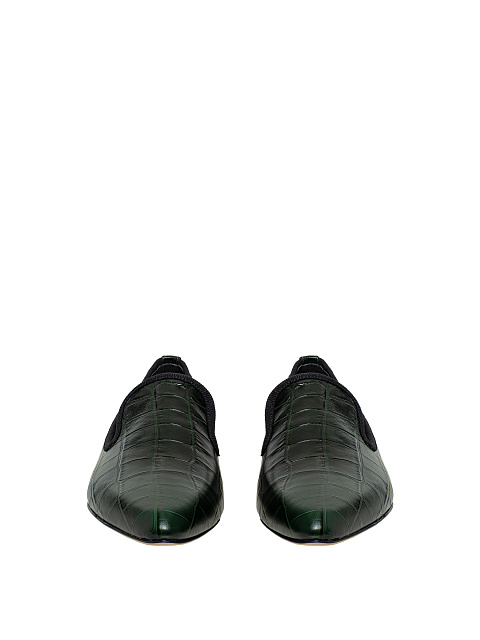 Зеленые лоферы из кожи, 3 Зеленые лоферы из кожи, 3