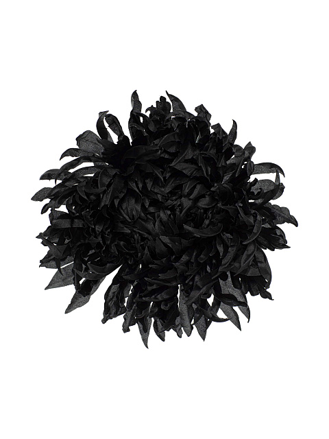 Черная брошь из органзы, 1 Черная брошь из органзы, 1