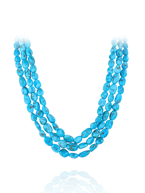 Колье из серебра с бирюзой, 1 Колье из серебра с бирюзой, 1