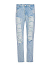 Джинсы из хлопка светло-голубые с мраморной варкой YANA Jeans Джинсы из хлопка светло-голубые с мраморной варкой YANA Jeans
