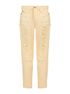 Джинсы из хлопка,зауженные, персиковые YANA Jeans Джинсы из хлопка,зауженные, персиковые YANA Jeans