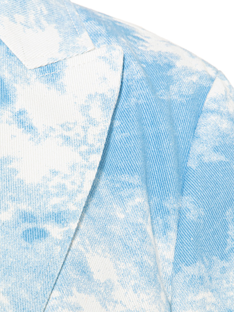 Голубой tie-dye жакет-болеро из денима, 3 Голубой tie-dye жакет-болеро из денима, 3