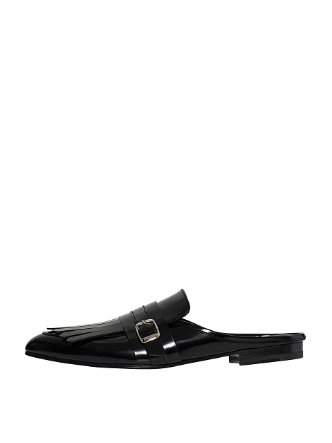 Кожаные мюли с бахромой, 3 Кожаные мюли с бахромой, 3