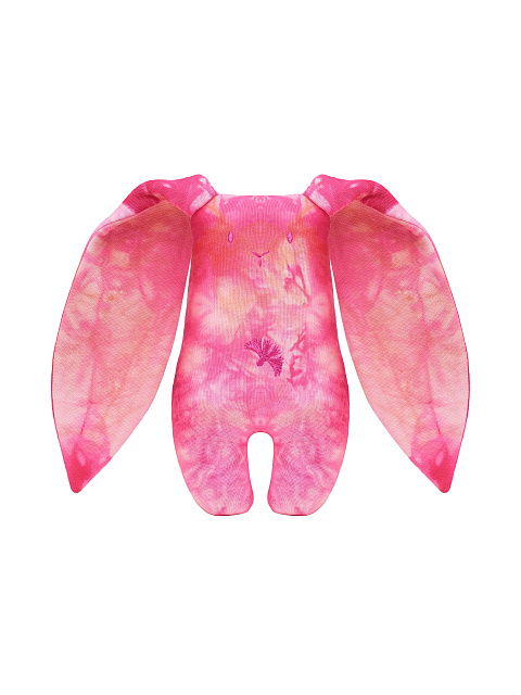 Игрушка "Заяц" розовая tie-dye, 1 Игрушка "Заяц" розовая tie-dye, 1