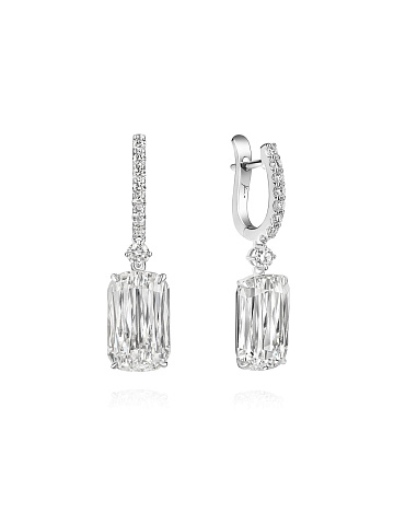 Серьги из белого золота с бриллиантами, 1