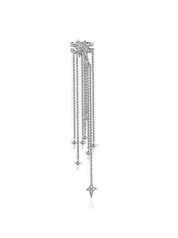 Кафф из белого золота с бриллиантами, 1