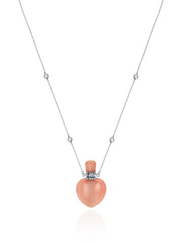 Ароматница из серебра, фианитов и лилового кварца, 1