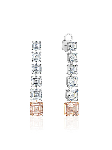 Длинные серьги с бриллиантами LG, 1