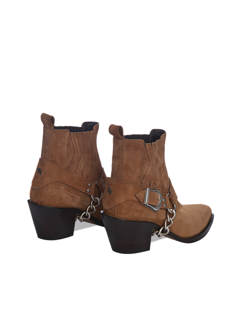 Коричневые казаки из замши с цепью, 3 Коричневые казаки из замши с цепью, 3