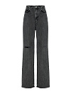 Джинсы из хлопка широкие с необработанным краем, серого цвета YANA Jeans Джинсы из хлопка широкие с необработанным краем, серого цвета YANA Jeans
