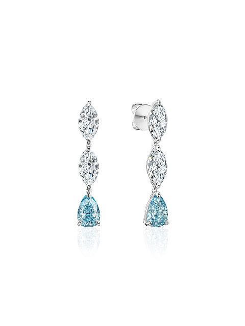 Серьги с бриллиантами LG, 1 Серьги с бриллиантами LG, 1
