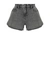 Шорты из темно-серой джинсы c вышивкой YANA Jeans и Василек Шорты из темно-серой джинсы c вышивкой YANA Jeans и Василек