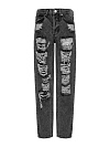 Джинсы из хлопка серые с мраморной варкой YANA Jeans Джинсы из хлопка серые с мраморной варкой YANA Jeans