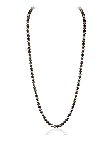Колье из серебра с жемчугом, 85 см, 1