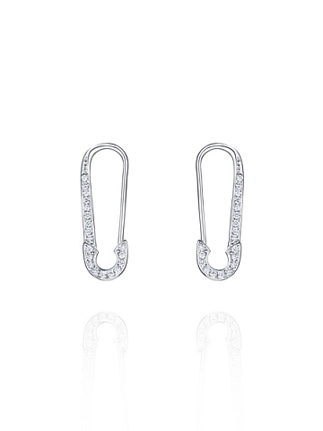 Серьги из белого золота с бриллиантами, 1