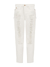 Джинсы из хлопка, зауженные, белые YANA Jeans Джинсы из хлопка, зауженные, белые YANA Jeans