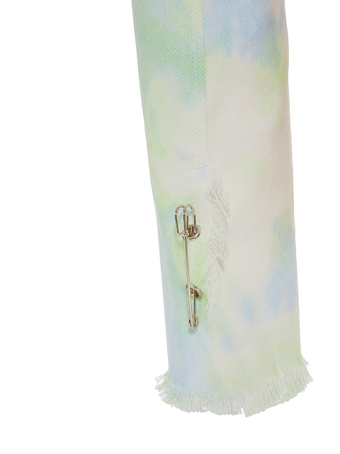 Зеленый tie-dye жакет-болеро из денима, 4 Зеленый tie-dye жакет-болеро из денима, 4