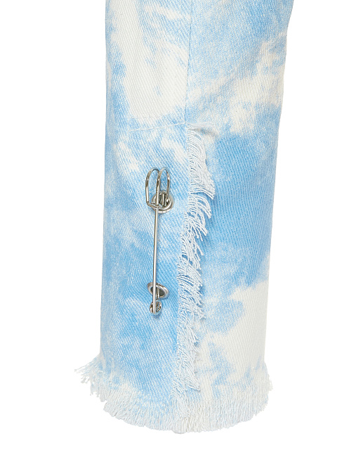 Голубой tie-dye жакет-болеро из денима, 4 Голубой tie-dye жакет-болеро из денима, 4