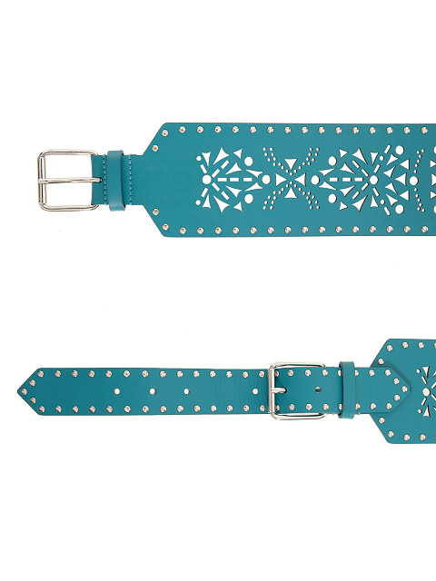 Бирюзовый ремень из кожи, 2 Бирюзовый ремень из кожи, 2